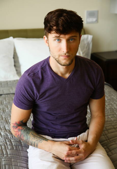 Nice american buddies young Scotty Zee and hairy stud Lance Ford have a hot couple sex