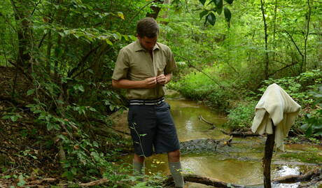 Sexy americans, bodybuilder Zeb Atlas and hairy stud Jack Radley in hot homosexual action in the pool
