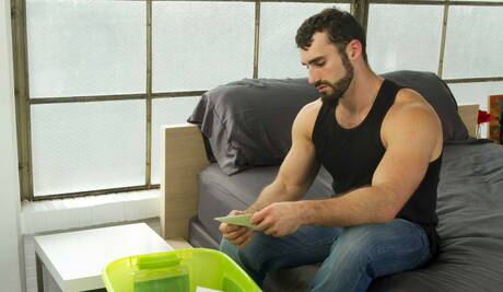 Two american dudes bear Jaxton Wheeler and bear Colby Jansen fuck ass after sucking cock