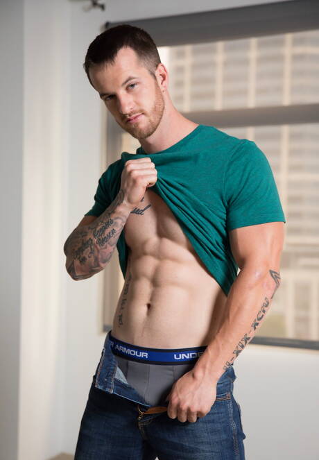 Sexy americans, superstud Quentin Gainz and hunk Dante Colle fuck ass after sucking