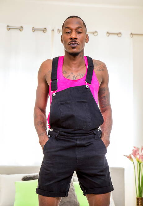 Hot american boys stud Wesley Woods and superstud Deep Dic in black on white sex