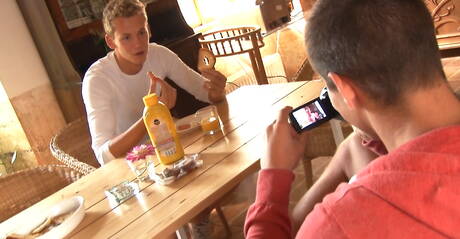 Adam Archuleta, Jerome Exupery, Jean-Luc Bisset sucking cocks and fucking in group