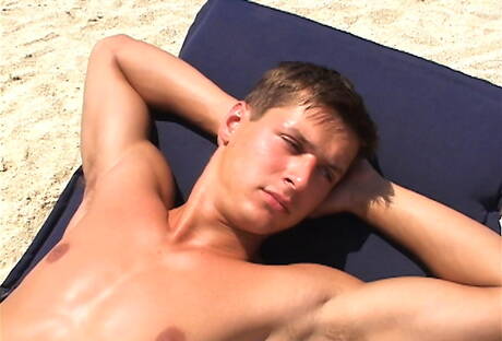 Hot czech guys hunky guy Tommy Hansen and muscular Brandon Manilow sucking and screwing each other at pool