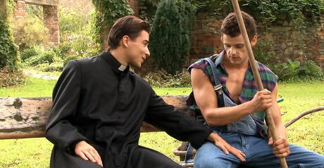 Czech beefcake Gino Mosca and slovak superstud Manuel Rios love each other outside