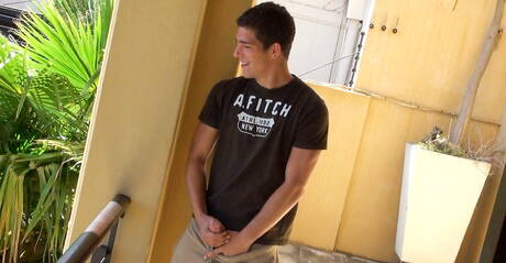 Sexy guys Ariel Vanean, Kevin Warhol and Jean-daniel have a hot 3some sex outdoor