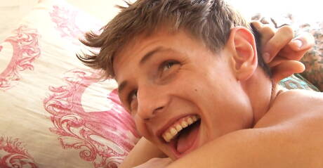 American young boy Jarrod Lanvin and czech young boy Liam Efron fuck ass after blowjob outside