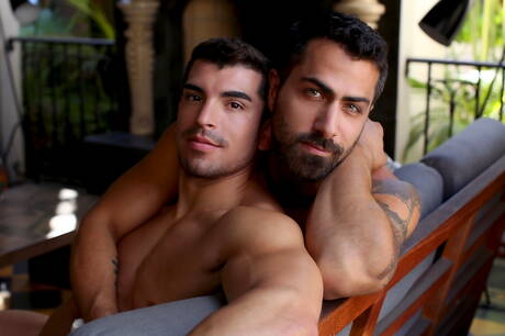 Nice american boys hairy stud Adam Ramzi and beefy Jeremy Spreadums banged each other