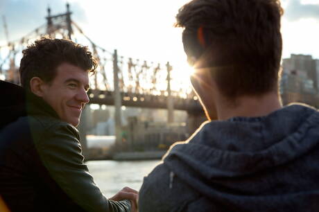 Nice american buddies beefcake Jj Knight and young boy Zak Bishop fuck ass after blowjob outside