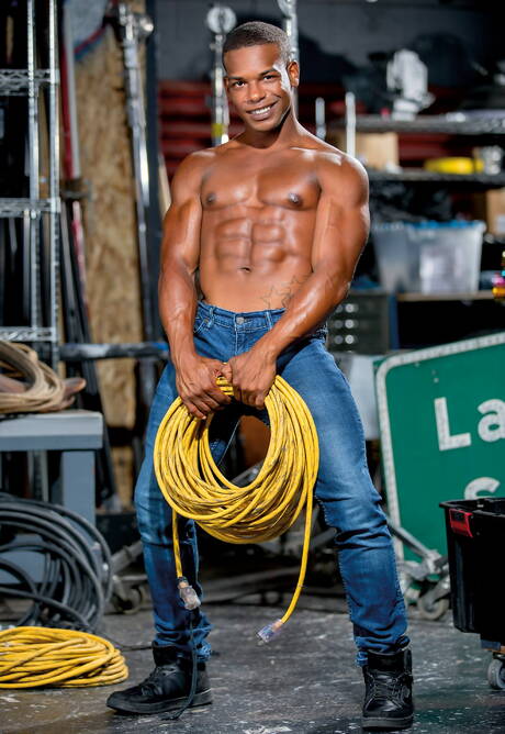 American stars husky guy Adrian Hart and hunky guy Nic Sahara in hard interracial anal sex