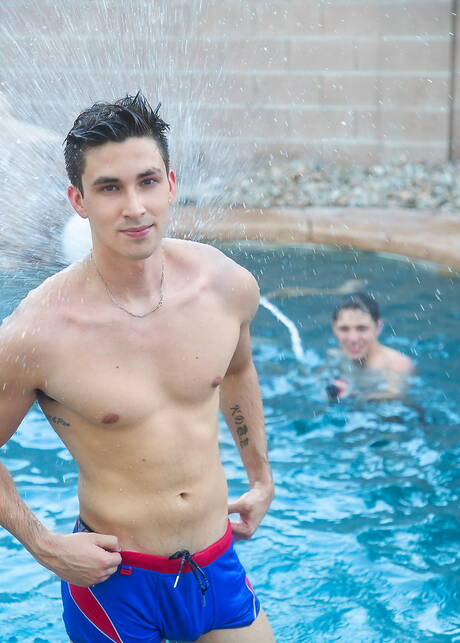 Young sexy Riley Finch, Jacob Hansen, Alex Riley getting big cocks in ass