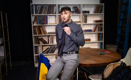 Sexy boys Michael Boston, Finn Harding and Troye Dean have a threesome pleasure