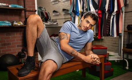 American stud Pierce Paris and latin hunk Ashton Summers fuck ass after sucking cock