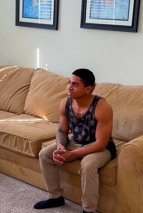 Ebony tough guy Leon King and tough guy Luke Gold have a good interracial anal sex