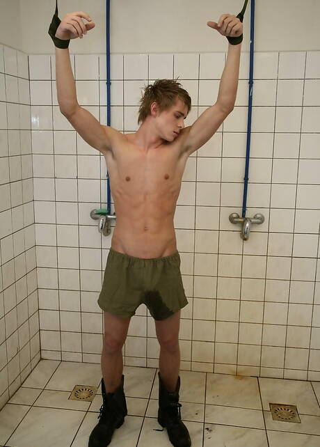 James Byron, Julien Breeze, Lerry Ginter and Dominik Trojan having sex in military barracks