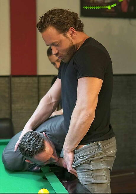 Horny buddies Dante Colle, Logan Moore and Massimo Piano have a hot threesome sex