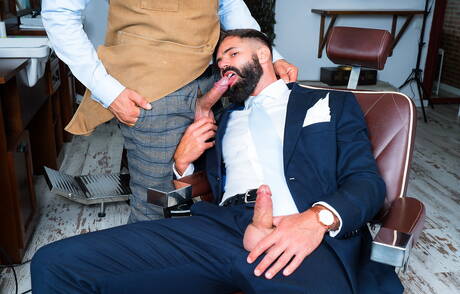 Spanish hot bear Dani Robles and hunk Leo La Rosa in hard anal sex