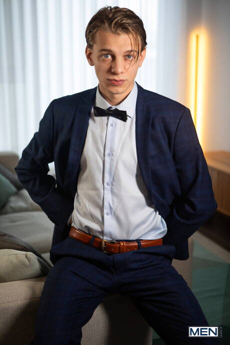 Canadian beautiful boy Leo Louis and stud Leo Bacchus in hot ass fuck action in kitchen