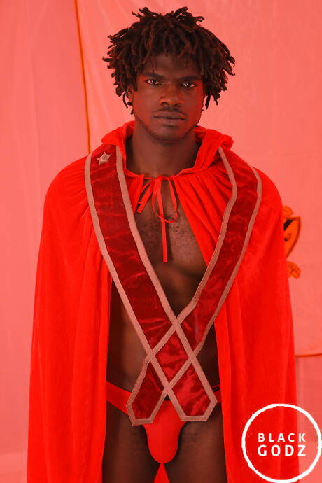 American pornstars hunk Devin Trez and twink Darron Bluu in hard interracial anal sex