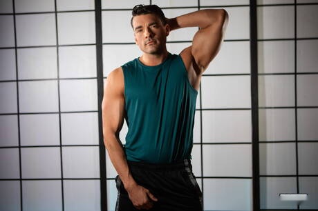 Famous americans, beefcake Finn Harding and bodybuilder Presley Scott have a good sex