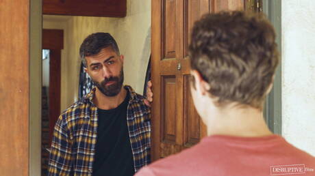 Pretty american boys hairy stud Adam Ramzi and young boy Jayden Marcos have a good anal sex