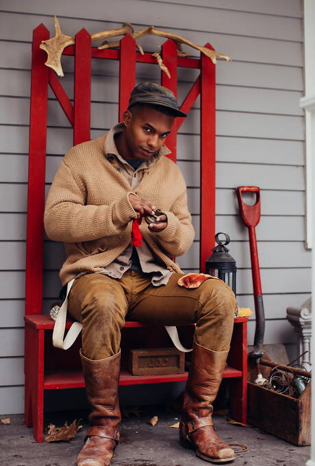 Adam Ramzi,Calvin Banks,Carter Dane,Jacen Zhu,Levi Karter and Sean Ford posing outdoors and sucking each other
