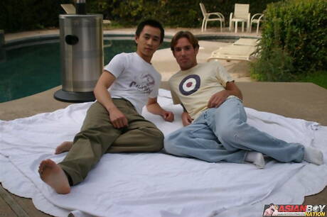 Beefy Keith Ledger and tough guy Brian Toyoda banged each other in bath