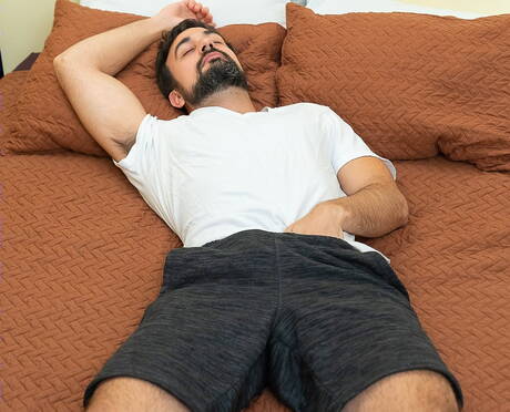 Hot american boys hairy stud Mason Lear and young boy Maxx Monroe in hot homosexual action