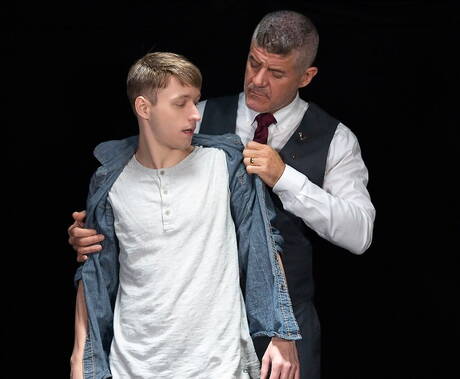 American stars mature bear Dillon Stone and young Noah White in hot homosexual action