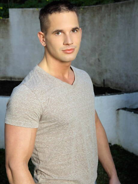 Hot guy Alexander Kudrov and hot guy Dean Wildwood drilling an ass outdoor