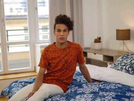 Young dude Danny Garcia posing naked and showing his ass